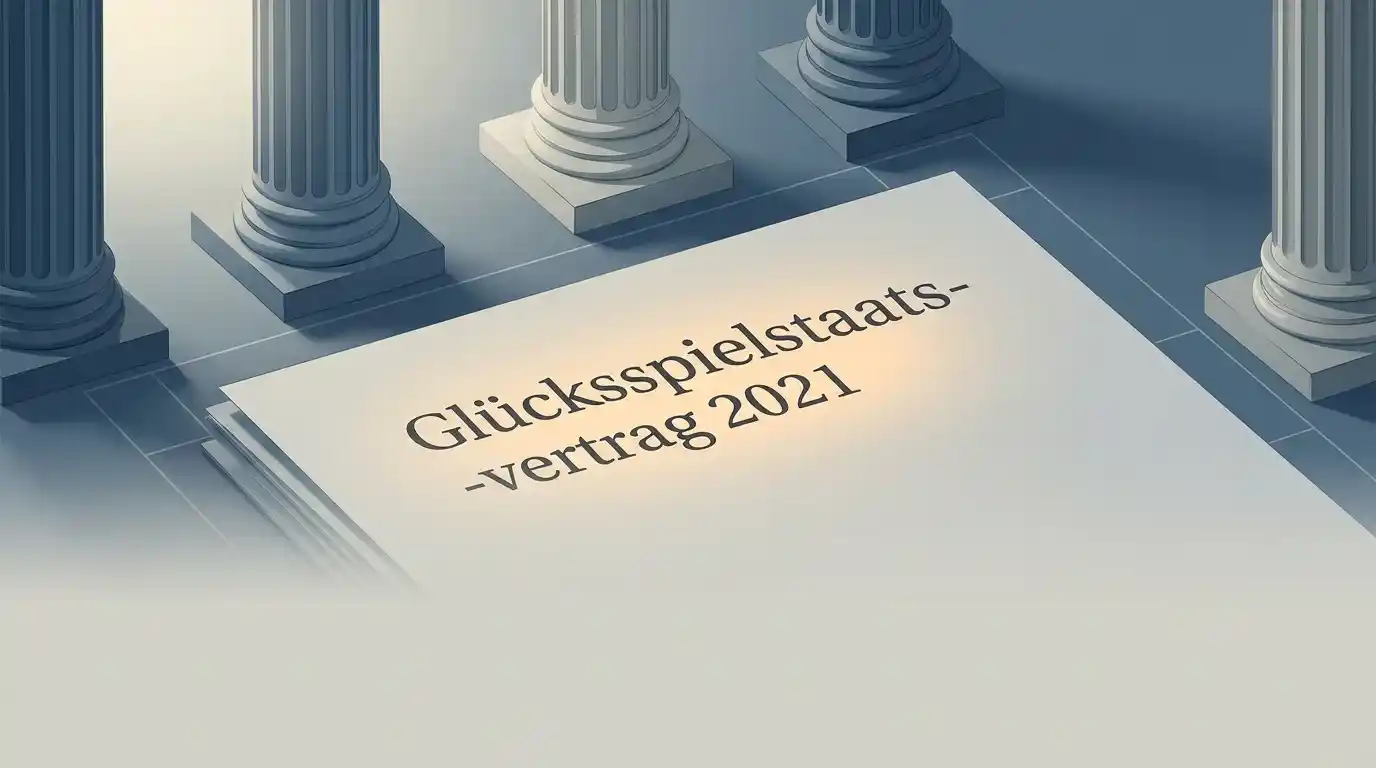Übersicht der Pfeiler des Glücksspielstaatsvertrags 2021 mit Paragraphen und Anwendungsbereich