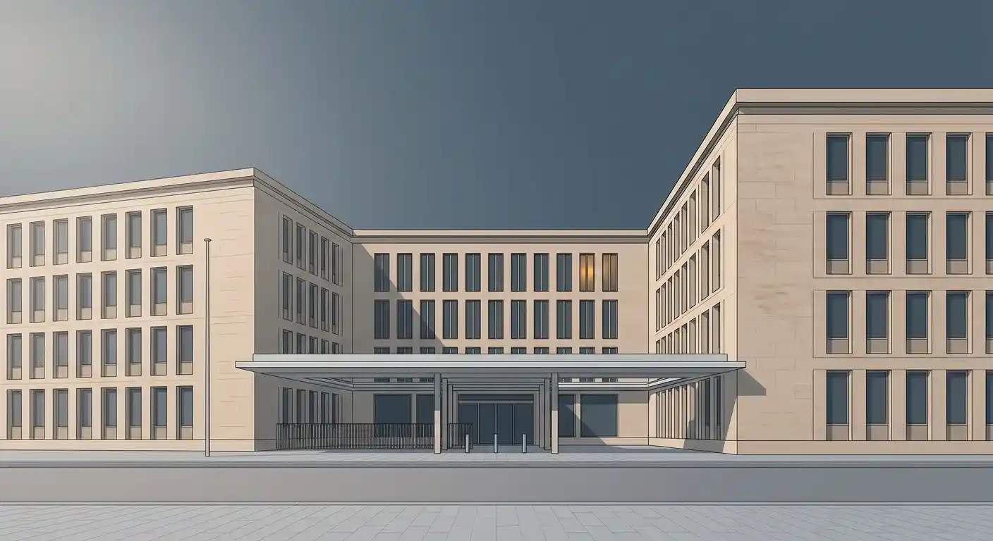 Symbolische Darstellung des Regierungspräsidiums Darmstadt als Trägerstelle des OASIS-Sperrsystems
