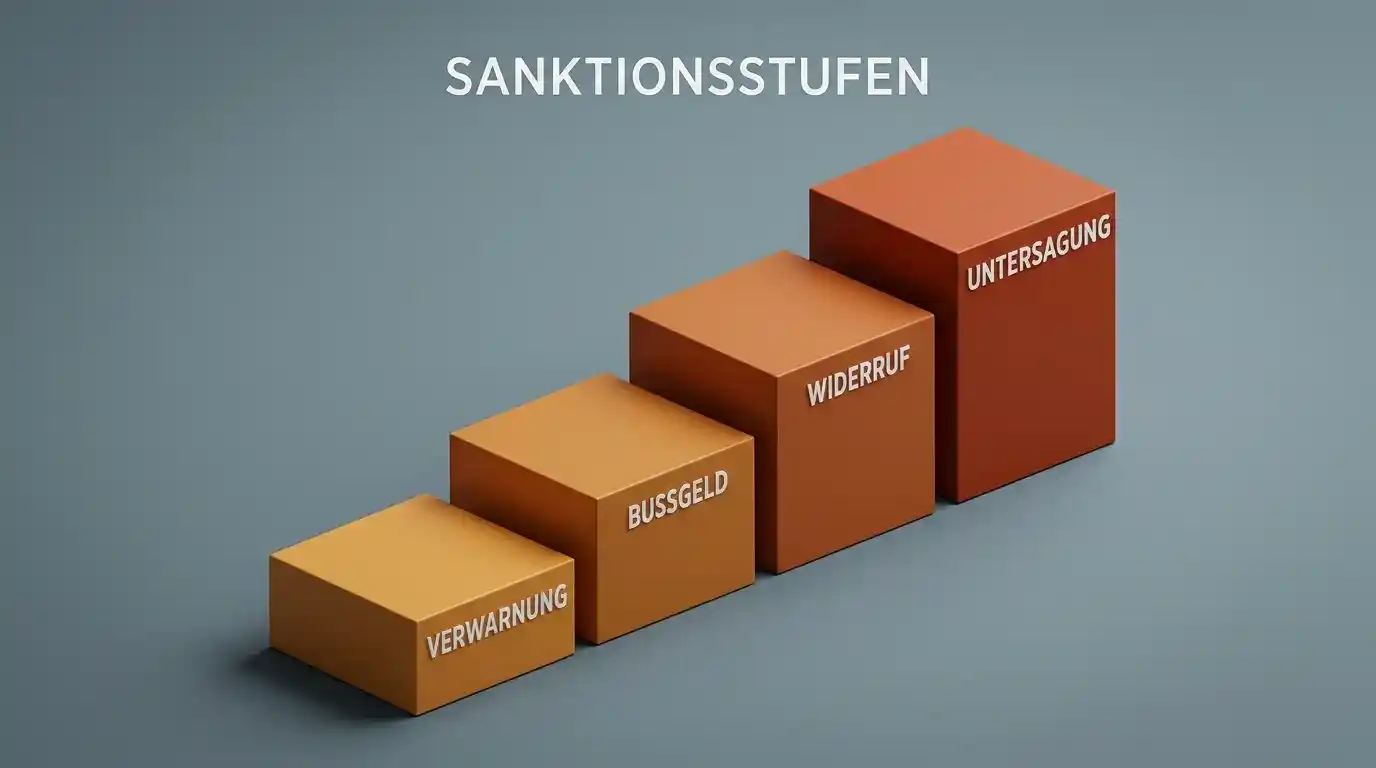 Übersicht der Sanktionsstufen bei Verstößen gegen die Erlaubnispflicht nach § 4 Abs. 4 GlüStV 2021